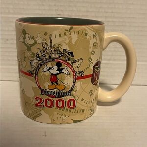 Disneyland 2000 Millennium Mickey Mouse coffee mug tea cup 16 oz